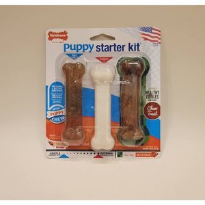 Puppy Teething Toys Long Lasting Chews Chicken & Bacon Small (3 Count)